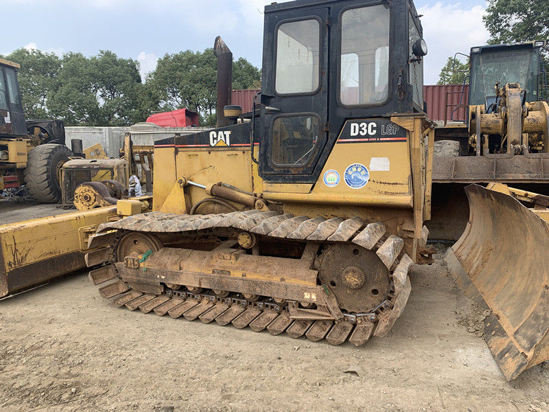 6 Way Blade Used CAT D3C LGP Bulldozer With CAT 3046 6 Cylinders Engine